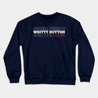 Whitty Hutton Repeated Stacked Text Crewneck Sweatshirt